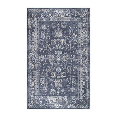 Nuloom Emma Floral Indoor Rectangular Accent Rug In Blue