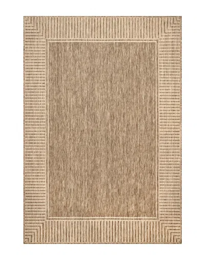 Nuloom Evie Borderflatweave Indoor/outdoor Rug In Brown