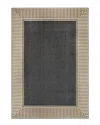 Nuloom Evie Borderflatweave Indoor/outdoor Rug In Grey