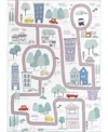 Nuloom Felix Chalea Kids Town Washable 7' X 9' Area Rug In White