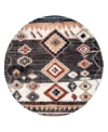 Nuloom Fergusion Ozfg01c 6' X 6' Round Area Rug In Gray