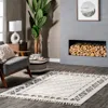 Nuloom Geometric Transitional Tasseled Area Rug