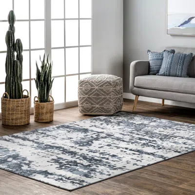 Nuloom Ginny Contemporary Speckled Abstract Area Rug In Gray