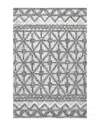 Nuloom Giselle High-low Shaggy Wool Geometric Trellis Area Rug Wool-blend Rug In Gray