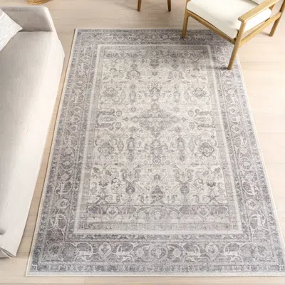 Nuloom Green Haven Collection Recycled Cotton Machine Washable Area Rug In Gray