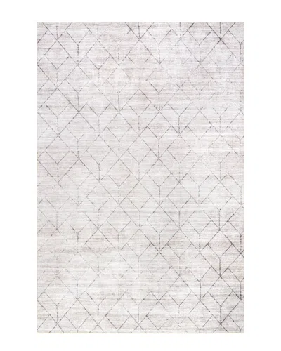 Nuloom Grier Splashguard Diamond Machine Washable Polyester Rug In Gray