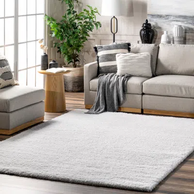 Nuloom Gynel Contemporary Shag Area Rug In Gray