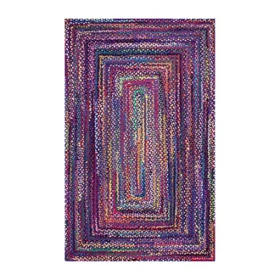 Nuloom Hand Braided Tammara Rug In Multi