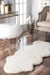 Nuloom Hand Tufted One And A Half Piece Faux Sheepskin Area Rug
