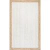 Nuloom Hand Woven Eleonora Rug In White