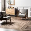 Nuloom Hilda Medallion Easy-jute Machine Washable Area Rug