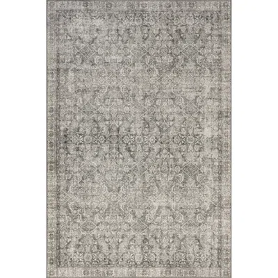 Nuloom Hillstone Collection Traditional Vintage Medallion Area Rug In Gray