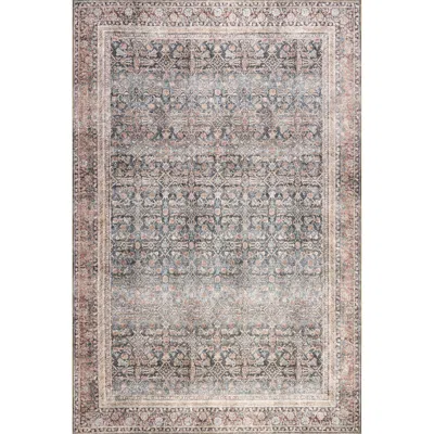 Nuloom Hillstone Collection Traditional Vintage Medallion Area Rug In Neutral