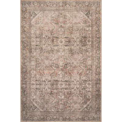 Nuloom Hillstone Collection Traditional Vintage Medallion Area Rug In Brown