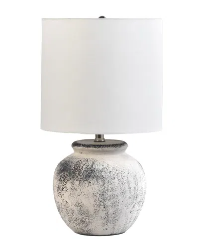 Nuloom Hilma 22in Distressed Ceramic Table Lamp In Gray