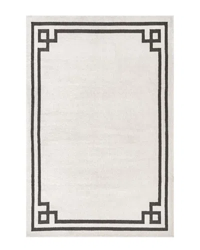 Nuloom Imani Classic Border Beige Rug In White