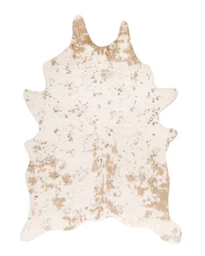 Nuloom Iraida Faux Cowhide Rug