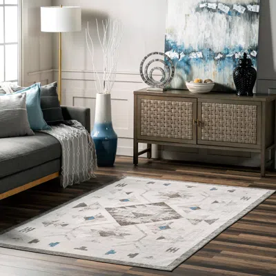 Nuloom Irini Faded Southwestern Machine Washable Area Rug In Brown