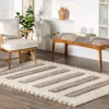 Nuloom Jasmina High/low Striped Shag Area Rug