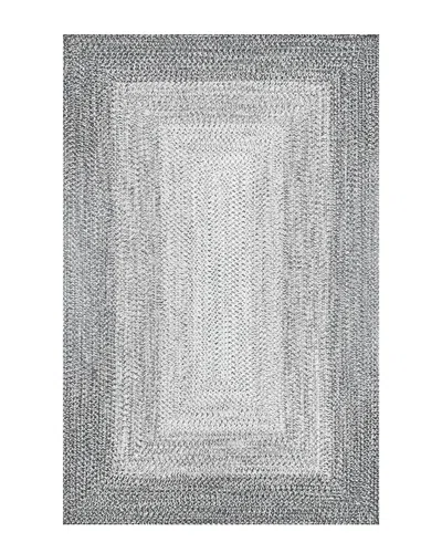 Nuloom Jayda Braided Gradience Indoor/outdoor Rug In Grey