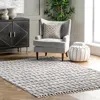 Nuloom Jean Textured Ovals Tassel Area Rug