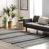 Nuloom Jess Hand Loomed Cotton Flatweave Striped Area Rug