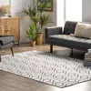 Nuloom Josie Hand Loomed Cotton Flatweave Geometric Trellis Area Rug