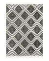 Nuloom Jubilee Cotton Diamond Trellis Tassel Rug In Black
