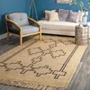Nuloom Kamilah Geometric Hand Woven Jute Area Rug