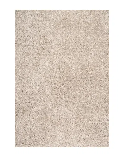 Nuloom Kara Solid Shag Beige Rug In Neutral
