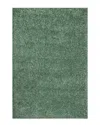 Nuloom Kara Solid Shag Green Rug In Green