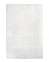 Nuloom Kara Solid Shag Ivory Rug In Ivory