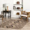Nuloom Kasie Geometric Stripes Easy-jute Machine Washable Area Rug