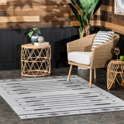 Nuloom Katia Southwestern Machine Washable Indoor/outdoor Area Rug In White