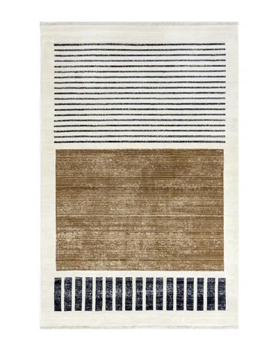 Nuloom Keeva Modern Striped Fringe Area Rug In Multi