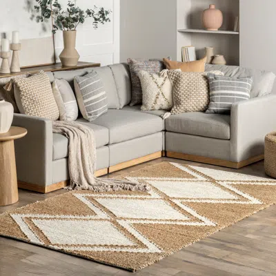 Nuloom Kehlani Moroccan Jute Area Rug In Neutral