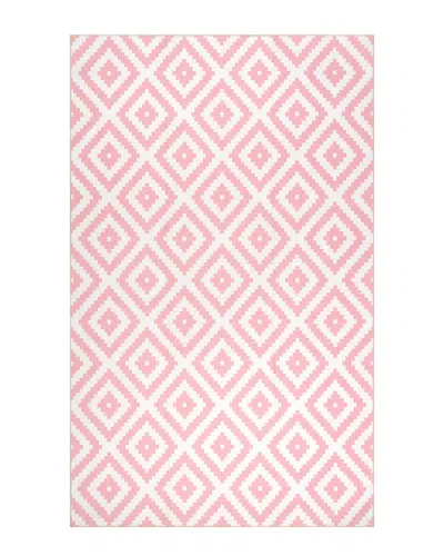 Nuloom Kellee Modern Washable Rug In Pink