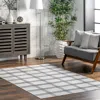 Nuloom Lenci Spinclean Modern Plaid Machine Washable Area Rug
