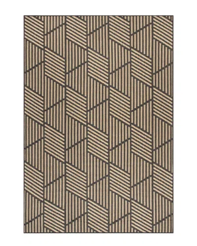 Nuloom Leona Modern Geometric Indoor/outdoor Rug In Charcoal