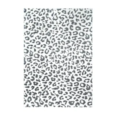 Nuloom Leopard Print Rug In Gray