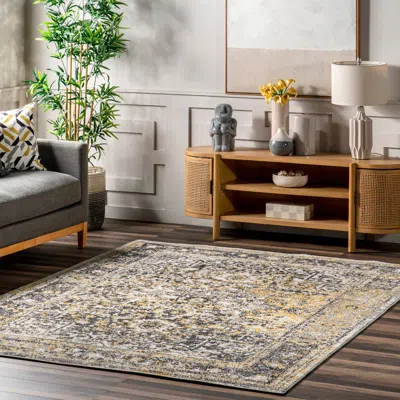 Nuloom Lilah Vintage Medallion Area Rug In Multi