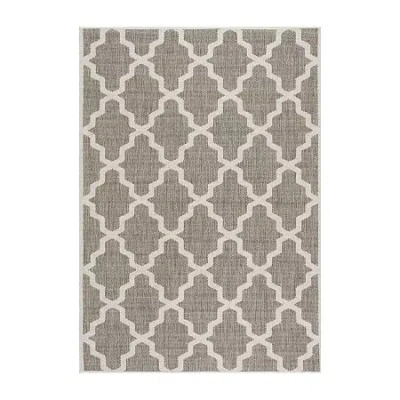 Nuloom Machine Made Gina Outdoor Moroccan Trellis Rug In Brown