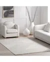 Nuloom Makena Modern Geometric High-low Polyester Rug In Off White