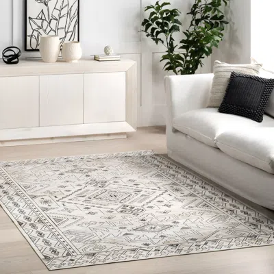 Nuloom Malena Tribal Bordered Machine Washable Area Rug In Multi