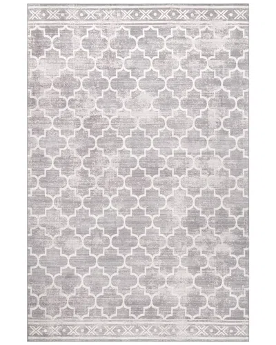 Nuloom Maribel Geometric Machine Washable Indoor/outdoor Area Rug In Gray