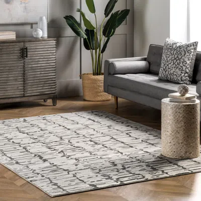 Nuloom Maude Contemporary Abstract Area Rug In Brown
