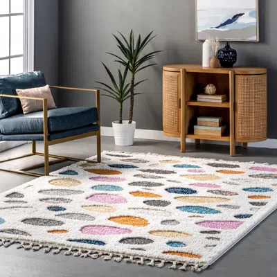 Nuloom Maybelle Braided Tassle Modern Area Rug In Brown