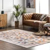 Nuloom Mindy Faded Contemporary Tiles Fringe Area Rug