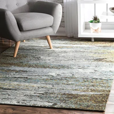 Nuloom Multi Contemporary Mystique Abstract Ombre Rainfall Area Rug