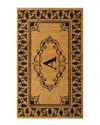 NULOOM NULOOM NATURAL FIBER MONOGRAMMED DOORMAT RUG